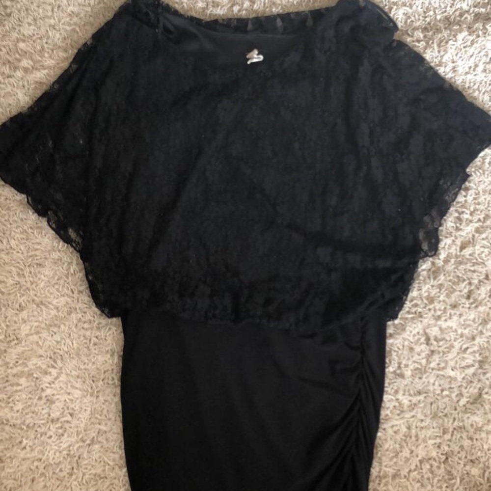 Black mini dress